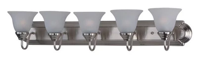 Maxim Lighting 8015FTSN Essentials 5-Light Bath Vanity in Satin Nickel - Image 1 of 2