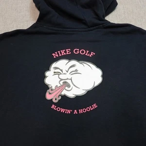 Nike Club Golf Blowin' A Hoodie Size XXL Black Club Fleece Pullover Sportswear - Picture 1 of 13