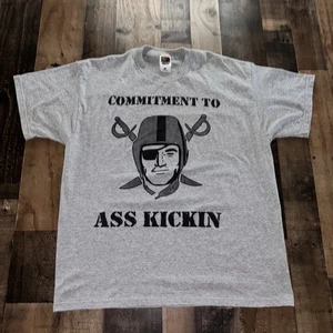Vintage Y2K Oakland Raiders Fck The Ravens T-Shirt Size XL - Picture 1 of 5