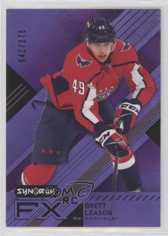 2021-22 Upper Deck Synergy FX Rookies Purple /275 Brett Leason #FXR-BL RC - Image 1 of 2