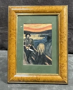 Texas Chainsaw Massacre / THE SCREAM Edvard Munch 6x4 Photo Print Framed - Picture 1 of 3