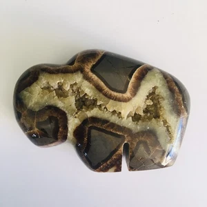 Septarian Carved Buffalo 3" x 2" x 1" - Picture 1 of 7