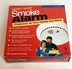 Smoke Alarm Vintage Model FG888D 1999 Family Gard NOS Sealed - Picture 1 of 5