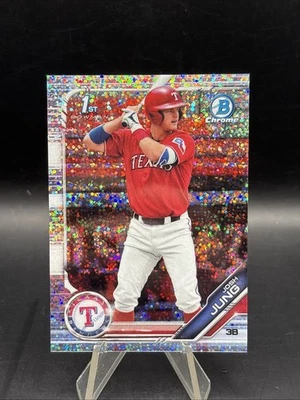 2019 Bowman Draft Chrome #BDC7 Josh Jung Sparkle Refractor Rookie 1st - Image 1 of 2