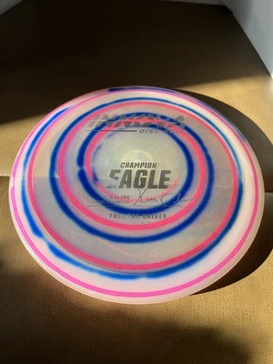 Innova Ken Climo 12x Champion Eagle 170g Pink and Blue Spiral Fairway Driver OOP - Image 1 of 4