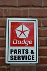 DODGE Parts & Service SIGN Challenger Dart Ram Charger Hemi Garage Sign 