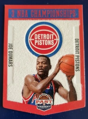 2012-13 Panini Past & Present Championship Banners Insert Joe Dumars #17 - Image 1 of 2