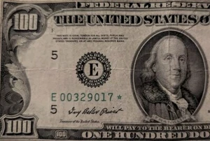 Old Vintage $100 **STAR NOTE** ((1950A)) ((E00329017⭐)) OBO - Picture 1 of 4