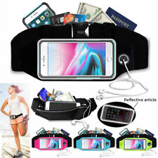 Waterproof Sports Runner Fanny Pack Waist Bum Pouch Running Jogging Belt Zip Bag