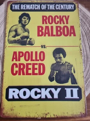🍀 Blechschild Metallschild Tin Sign Film Rocky 2