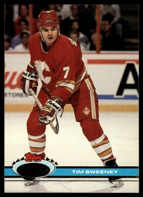 1991-92 Stadium Club #394 Tim Sweeney Calgary Flames - Image 1 of 2