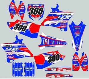 Red White Blue YAMAHA GRAPHICS  YZ 250 YZ250 2015 2016 2017 2018 2019 2020 - Picture 1 of 1