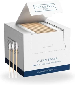 Clean Swabs | 500CT | Eine spitze Spitze | biologisch abbaubar + Bio Baumwolle & Bambus - Bild 1 von 12