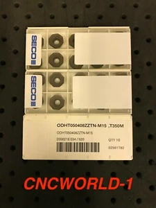 30 Pcs Seco ODHT 050408ZZTN-M15 , T350M , 3 Box ! - Picture 1 of 5