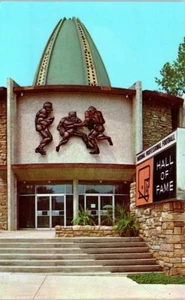 Lot of 2 OH Postcards 52 Ft Dome National Pro Football Hall of Fame Canton Ohio - Picture 1 of 4