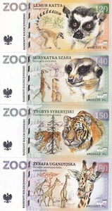 ZOOLAR Set 4 120 140 150 180 Zoo Fantasy Lemurs Suricata Panthera Giraffe NR - Picture 1 of 4
