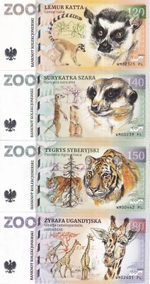 ZOOLAR Set 4 120 140 150 180 Zoo Fantasy Lemurs Suricata Panthera Giraffe NR - Image 1 of 4