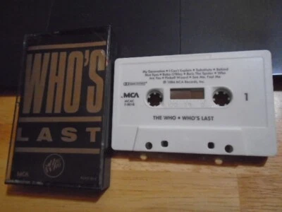 RARE OOP The Who CASSETTE TAPE Who's Last LIVE 1982 Pinball Wizard My Generation - Image 1 of 2