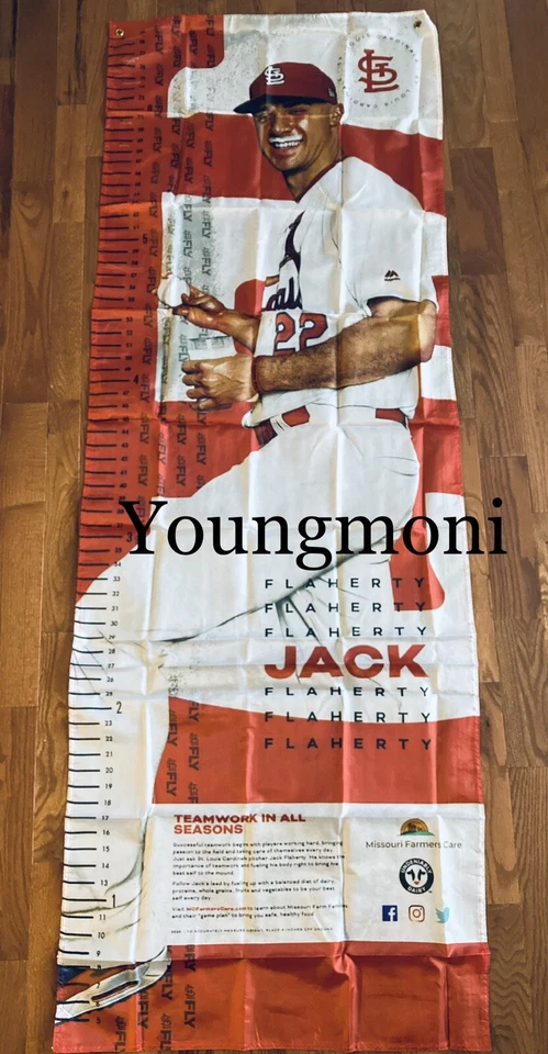 St Louis Cardinals SGA Jack Flaherty Kids Growth Chart cloth Poster  - Image 1 of 1