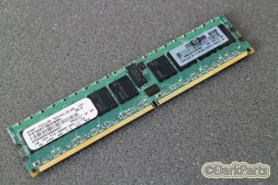SMART SM572284FG8E03BSBH PC2-3200R-333-11-C0 1GB Server Memory RAM - Image 1 of 1