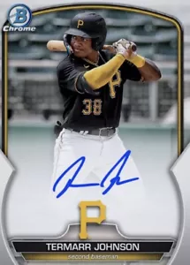 2023 Topps Bowman Auto Prospect Signature TERMARR JOHNSON Digital - Picture 1 of 1