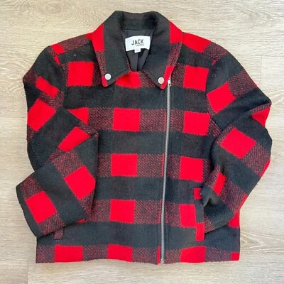 Chaqueta de Moto Jack by BB Dakota Buffalo Check, Grande, Roja y Negra a Cuadros Foto 1 de 4