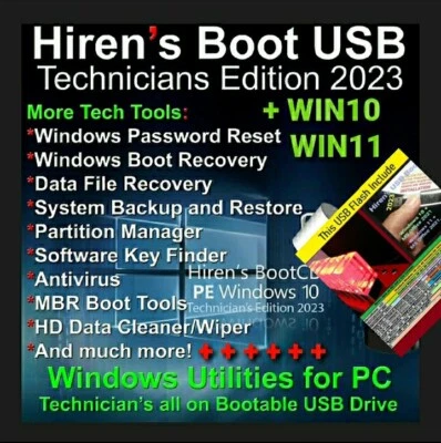 64 GB Savior USB Hiren's Boot - PC e laptop officina - TUTTO in uno