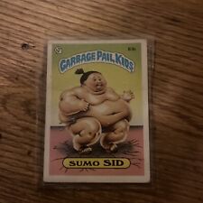 1985 Topps Garbage Pail Kids Series 2 OS2 GPK Glossy 83b Sumo Sid (Writing)