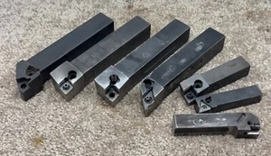 LOT OF VARIOUS INDEXABLE LATHE TURNING TOOL HOLDERS - Picture 1 of 5