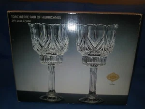 Shannon Kristall von Godinger Torchierre Hurricanes 2er Set MIB Irland - Bild 1 von 2