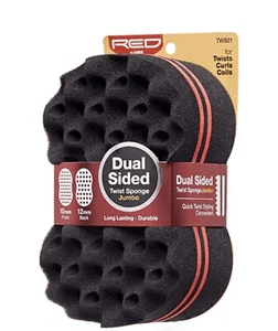 Red by Kiss Dual Sided Twist Sponge Jumbo Hair Brush - Picture 1 of 1