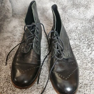Zeha Berlin Damen Schnürstiefel 9/39 schwarz Western Cowboy klassisch Rodeo Hexe - Bild 1 von 13