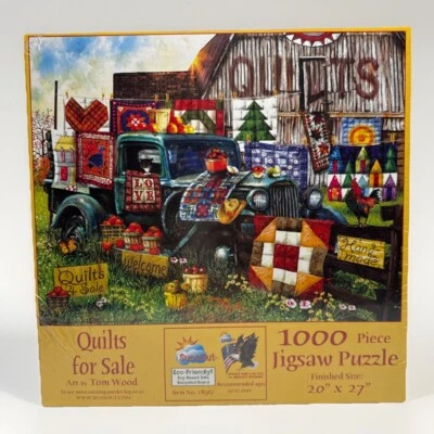 Rompecabezas Sunsout Edredones a la Venta 1000 PC “20x27” Tom Wood 28567 Nuevo en Caja Foto 1 de 4