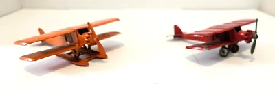 Tootsietoy No. 4675 Bi-wing Plane & No. 4675 Bi-wing Seaplane - Image 1 of 4