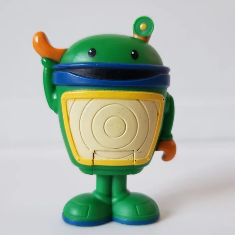 Team Umizoomi Umi Car Umirrific 3" Bot Figure Mattel 2012 Bendable Legs Green Cover