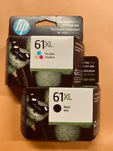 Genuine HP 61XL High Yield Black Ink & 61 Tri-Color CZ138FN OEM Sealed Ex 2026 - Photo 1/3