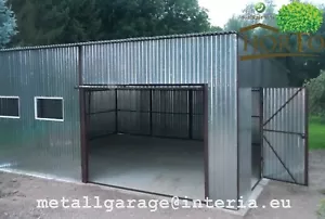 10x8 Fertiggarage Metallgarage RAUM REIFEN halle GARAGE Container Blechgarage . - Bild 1 von 3