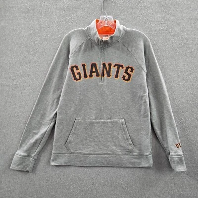 San Francisco Giants Women Sweatshirt Medium Gray PINK Victoria's Secret Dugout - Image 1 of 4