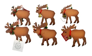 KEMP & BEATLEY Set of 6 Reindeer / Christmas Napkin Rings BRAND NEW WITH TAGS - Picture 1 of 3