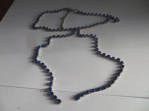 Ancien  Collier plaqué argent style art déco composé de nombreuses pierres trans - Bild 1 von 1