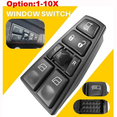 Interruptor maestro de ventana eléctrica de tracción delantera para Volvo VN/VNL/VNM 2004-2012 21543897 Foto 1 de 4