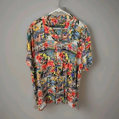 ASOS Drop Shoulder Oversized Men's Camp Collar Shirt Floral California 2XL NWT  - Image 1 of 4