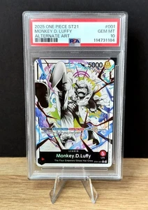One Piece Starter Deck Ex Gear 5 ST21 #001 Monkey D. Luffy Alternate Art PSA 10 - Bild 1 von 2