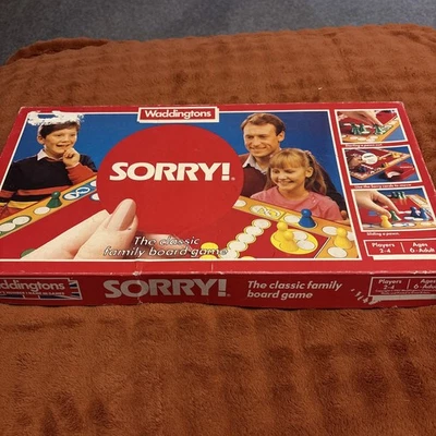 Sorry! Board Game Vintage Classic Family Waddingtons - Image 1 of 4