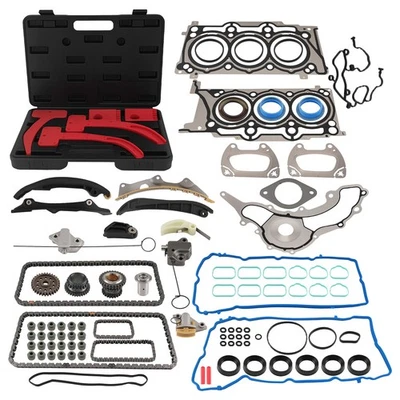 Kit de cadena de distribución con junta de culata y herramientas para Dodge Charger Flex 3,6 L V6 2011-2015 Foto 1 de 4