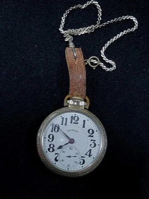 Illinois Bunn Special 60 Hour 16S 21J Pocket Watch -14k White Gold Filled - Image 1 of 4