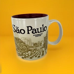 STARBUCKS Sao Paulo Brazil/Brasil 18 0z City Coffee Mug /Cup RARE new 2013 - Picture 1 of 5