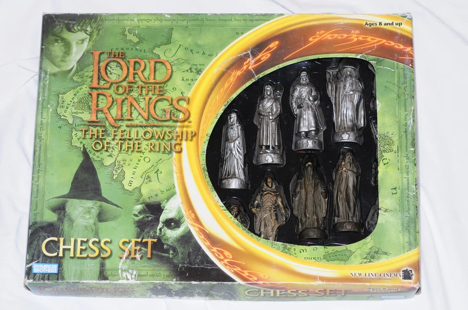 Lord of the Rings The Fellowship of the Rings Chess Set 2002 Parker Brothers - Image 1 of 4