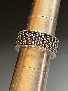 Queen Baby 925 USA Made Sterling SIlver Band Ring Size 8 - Picture 1 of 21