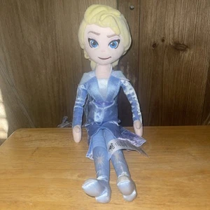 Disney Store Frozen 2 Snow Queen Elsa 16" Inches Soft Stuffed Plush Doll - Picture 1 of 7